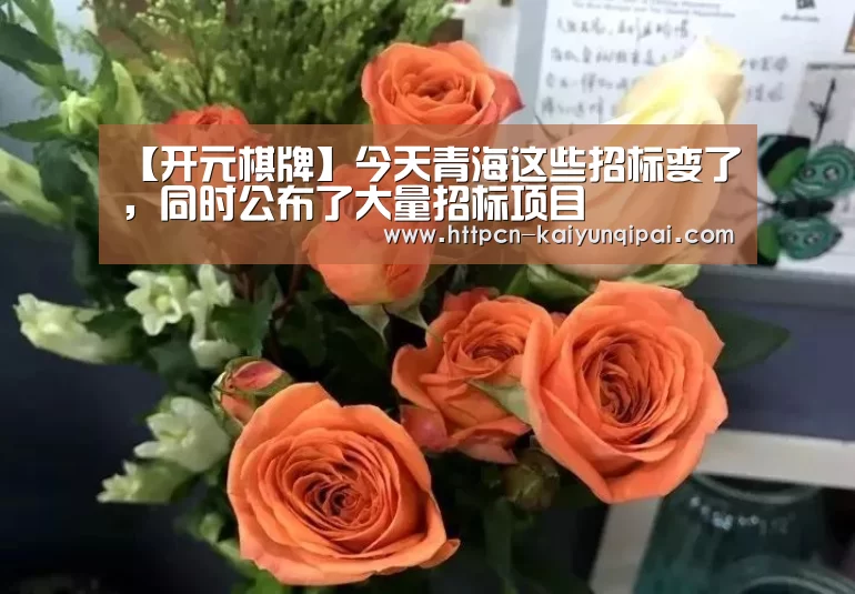 【开元棋牌】今天青海这些招标变了,同时公布了大量招标项目(图1) 开元棋牌